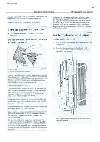 SSBU7879-03
152
Sección De Mantenimiento filtro de aceite - inspeccionar
 
