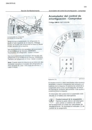 SSBU7879-03
154
Sección De Mantenimiento acumulador del control de amortiguación - comprobar
 