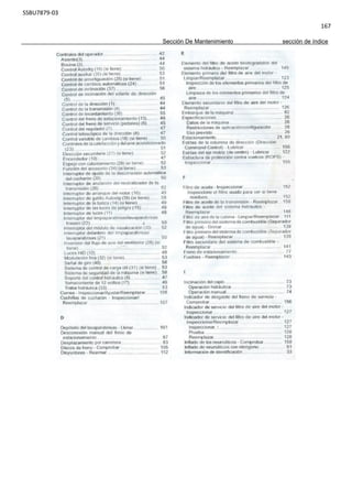SSBU7879-03
167
Sección De Mantenimiento sección de índice
 