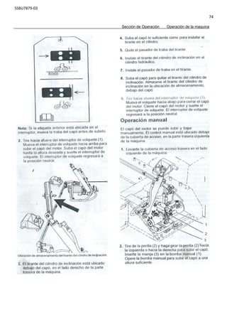 SSBU7879-03
74
Sección de Operación Operación de la maquina
 