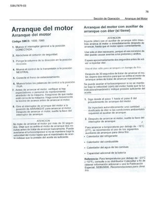SSBU7879-03
78
Sección de Operación Arranque del Motor
 