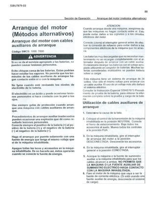 SSBU7879-03
88
Sección de Operación Arranque del motor (métodos alternativos)
 