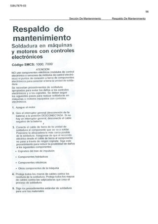 SSBU7879-03
98
Sección De Mantenimiento Respaldo De Mantenimiento
 