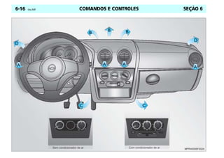 COMANDOS E CONTROLES
6-16 Celta, 05/07 SEÇÃO 6
 