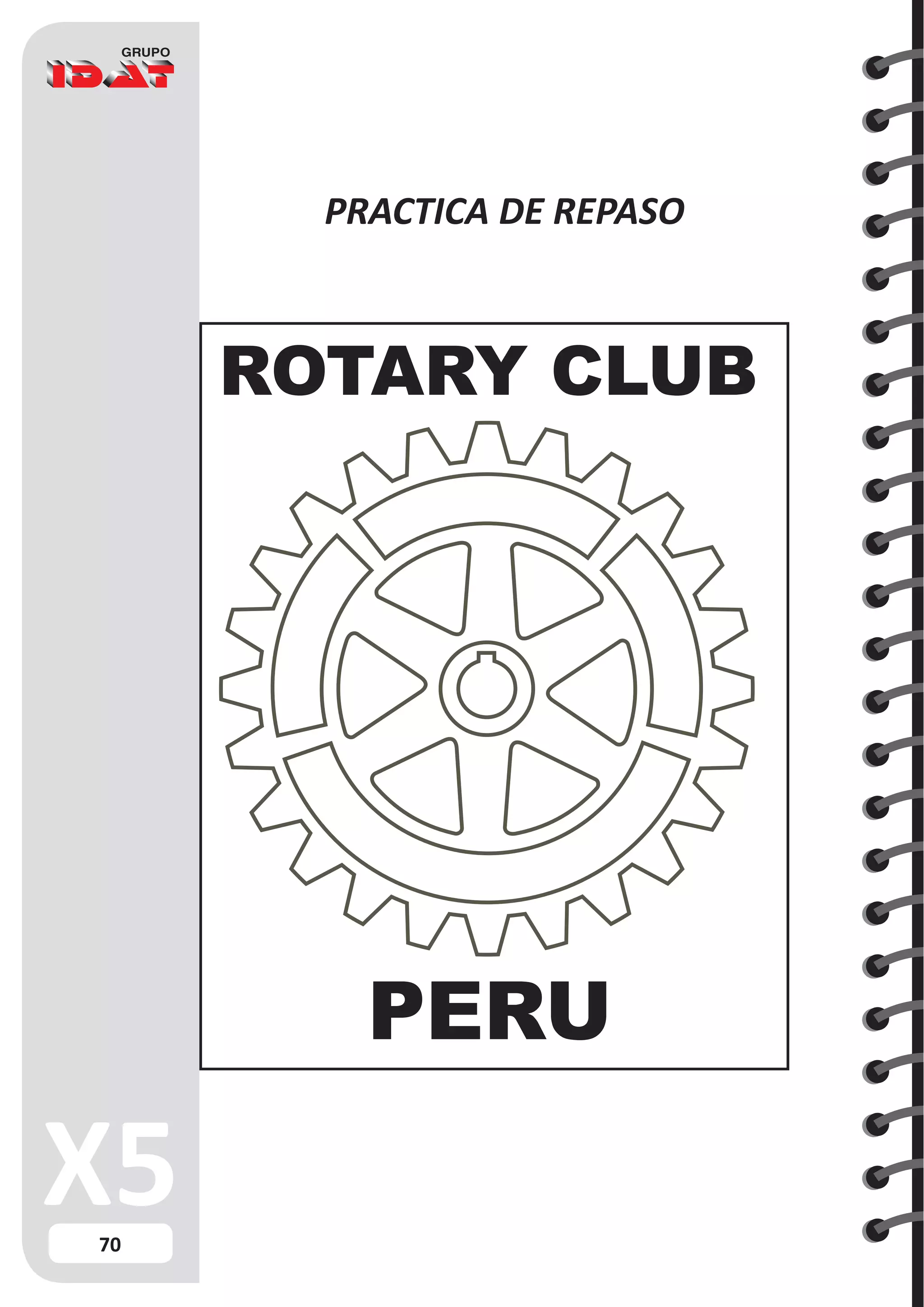 70
PRACTICA DE REPASO
ROTARY CLUB
PERU
 
