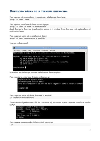 Manual curso basico postgres | PDF