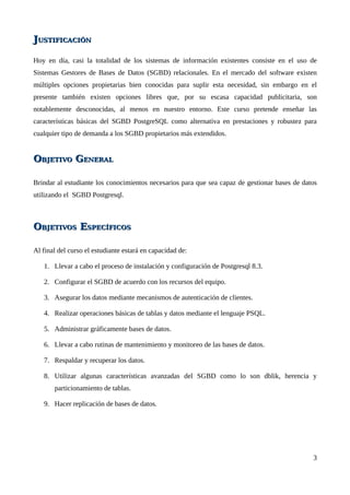 Manual curso basico postgres | PDF