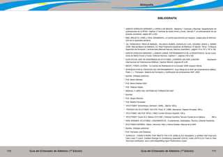 Guía del Entrenador de Atletismo (1ª Edición) Guía del Entrenador de Atletismo (1ª Edición)170 171
Bibliografía
BIBLIOGRAFÍA
* GARCIA VERDUGO MARIANO y LANDA LUIS MIGUEL. Atletismo 1 Carreras y Marchas. Departamento de
publicaciones de la RFEA. Capitulo 3 Carreras de medio fondo y fondo. Sección 7, el entrenamiento de los
jóvenes corredores, pagina 281 a 302.
* ABEL MALEK EL-HABIL y Otros. Miniatletismo, un evento para jóvenes por equipos. Juegos para la estimula-
ción de la capacidad aeróbica.
* GIL FRANCISCO, PASCUA MANUEL, VELASCO RUBÉN, GONZALEZ LUIS, OZCARIZ JESÚS y MARÍN
JOSÉ. Manual Básico de Atletismo. Ed. Real Federación Española de Atletismo. 2º edición. Tomo I. 3) Bloque
Específico de formación. Carreras lisas (Manuel Pascua). Marcha )José Marín., página 115 a 157 y 167 a 192.
* GARCÍA VERDUGO MARIANO y XABIER LEIBAR. ENTRENAMIENTO DE LA RESISTENCIA. De los Corre-
dores de Medio Fondo y Fondo. Editorial Gymnos. Capítulo 7, páginas 318 a 322.
* GUÍA OFICIAL IAAF DE ENSEÑANZA DE ATLETISMO. ¡CORRER! ¡SALTAR! ¡LANZAR! Asociación
Internacional de Federaciones Atléticas. Capítulo Marcha. páginas 83 a 94.
* MEDIO FONDO JUVENIL “La Carrera de Resistencia en la Escuela” 2006 Joaquim Neves.
* INTRODUCCIÓN AL PROCESO DEL ENTRENAMIENTO. Guía Oficial de la IAAF del entrenamiento atlético.
Peter J. L. Thompson. Sistema de Formación y Certificación de entrenadores IAAF. 2009
* Aportes. (trabajos prácticos)
* Prof. Martín Méndez
* Prof. Alexis Esteban Abot
* Prof. Tadeusz Kepka
* MANUAL Y LIBRO DEL SISTEMA DE FORMACIÓN IAAF.
* Apuntes
* Prof. Sergio Alfonsini
* Prof. Alberto Fernandez
* “ATLETISMO” Schmolinsky, Gerhardt. (1985)., Madrid. 405 p.
* “TRATADO DE ATLETISMO: SALTOS” Prost, R. (1986). Barcelona. Hispano Europea. 450 p.
* “ATLETISMO: SALTOS” RFEA, (1992) Comité Olímpico Español. 339 p
* “ATLETISMO” Ozolin N.G. Markov D.P.(1991). Editorial Científico Técnica Ciudad de la Habana. 385 p
* KARL KRAMER- ATLETISMO- LANZAMIENTOS. Fundamentos, Habilidades, Técnica. Editorial Paidotribo.
* ATLETISMO ESPAÑOL. Saltos. Garrocha: Diter y Helmut Kubber Manual de la IAAF
* Aportes. (trabajos prácticos)
* Prof. Fernando Julio Pastoriza
* HURDLES – THERE’S MORE THAT MEETS THE EYE (2006) by Eric Broadbent, a certified USA Track and
Field Level 2 Coach, Certified Strength & Conditioning Specialist (CSCS), holds USTFCCCA Track & Field
Technical Certification, and a USA Weightlifting Sport Performance Coach.
 