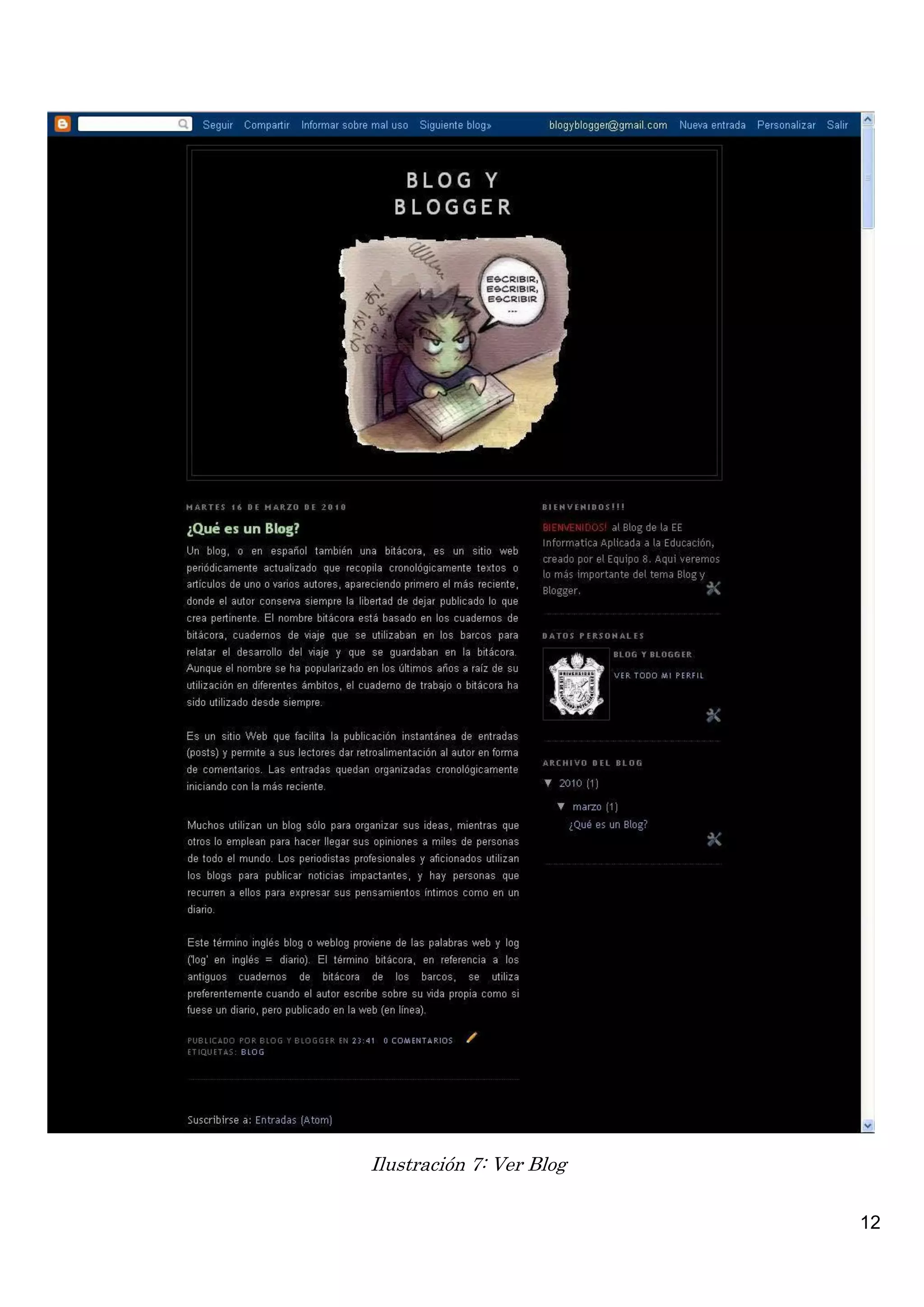 Ilustración 7: Ver Blog

                          12
 