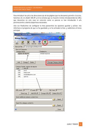Manual de-configuracion-de-proxy-freeproxy | PDF