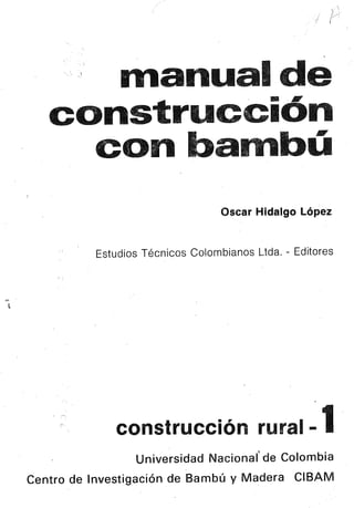 Manual de Construccion con Guadua Bambu 
