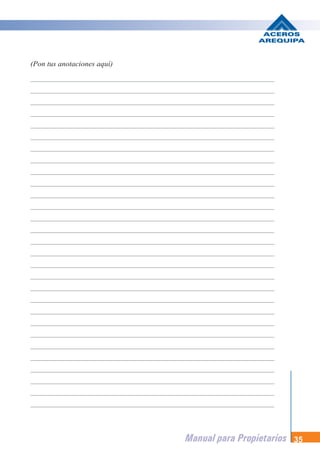 Manual para Propietarios 35
(Pon tus anotaciones aquí)
 