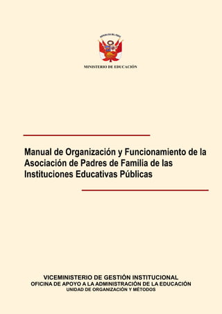 MANUAL DE FUNCIONAMIENTO APAFA