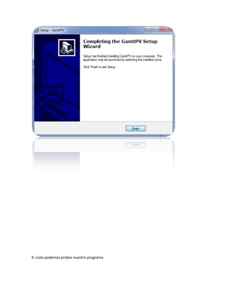 9.-Listo podemos probar nuestro programa
 