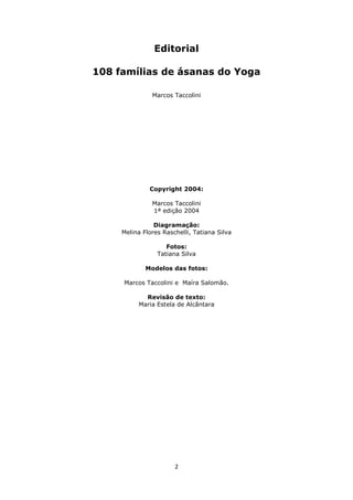 Manual de hatha yoga 108 asanas | PDF
