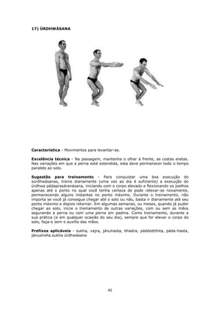 Manual de hatha yoga 108 asanas | PDF