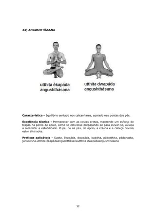 Manual de hatha yoga 108 asanas | PDF