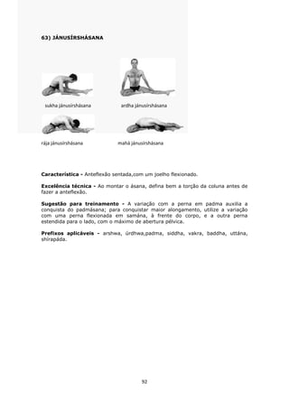 Manual de hatha yoga 108 asanas | PDF