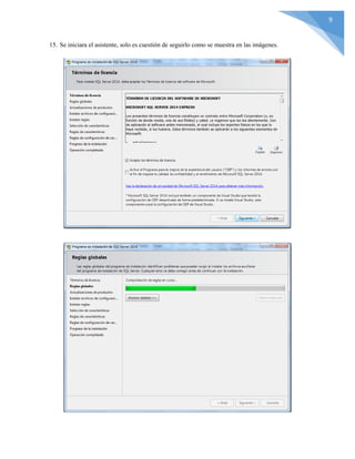 Manual de instalacion de sql server 2014 | PDF