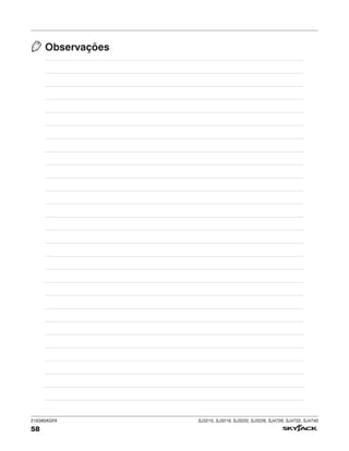 216380AGFA SJ3215, SJ3219, SJ3220, SJ3226, SJ4726, SJ4732, SJ4740
58
Observações
 