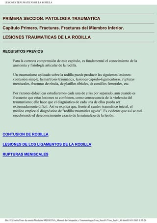 Manual de Ortopedia y Traumatología