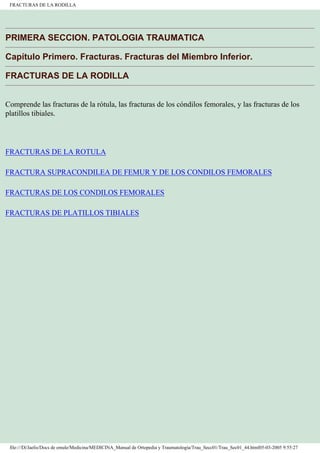 Manual de Ortopedia y Traumatología