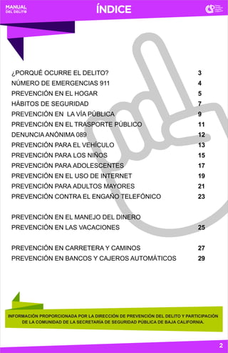 Manual de Prevencion del Delito para niños, adolescentes y adultos ...