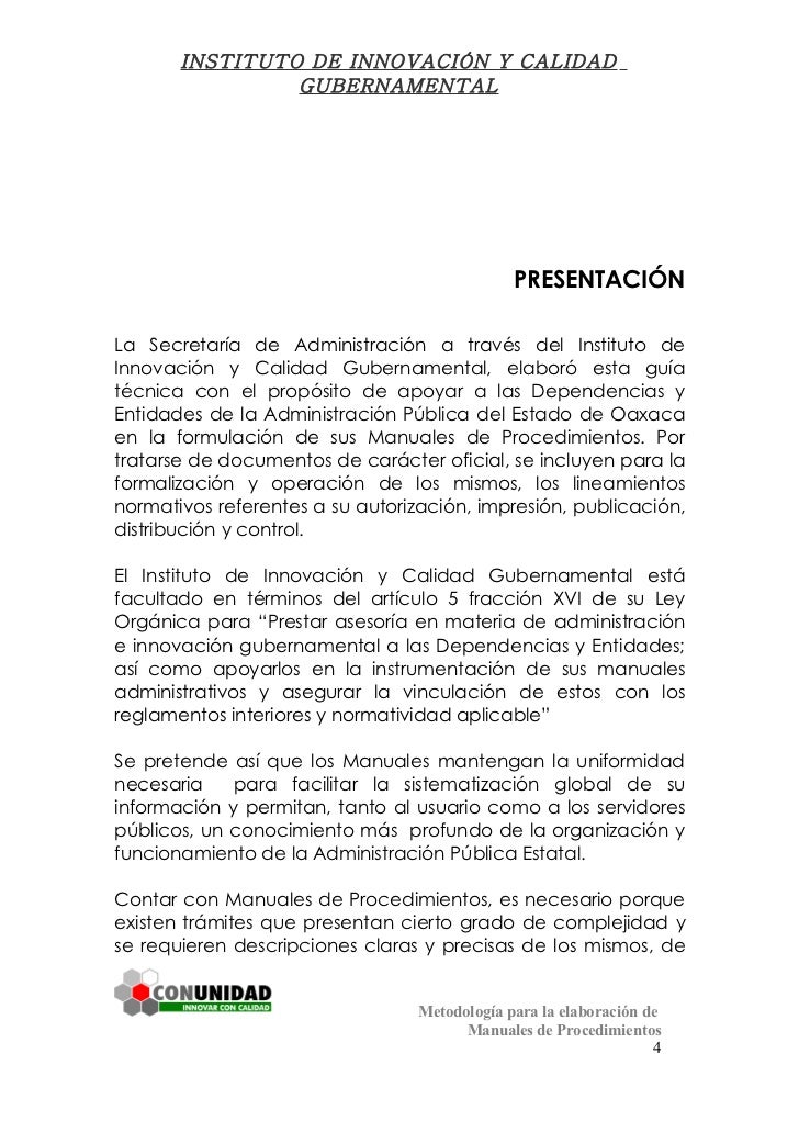 Manual De Procedimientos