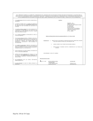 EN EL PRESENTE EJEMPLO EL ALMIRANTE, COMANDANTE DE LA REGION NAVAL DEL PACIFICO CENTRO CON SEDE EN MANZANILLO, ES QUIEN GIRA LA
DIRECTIVA DEL PLANEAMIENTO PARA LA OPERACIÓN “DESALOJO” Y DESIGNA AL VICEALMIRANTE, COMANDANTE DE LA DECIMA SEGUNDA ZONA NAVAL
“TITULO ADMINISTRATIVO) CON SEDE EN PUERTO VALLARA, COMO COMANDANTE DE LA FUERZA DE TAREA “TEQUILA-90” (TITULO OPERATIVO)
1. LA CLASIFICACION PUEDE SER: SECRETO CONFICENCIAL O
RESERVADO.
2. EL ORIGINAL SIEMPRE SERA EL NUMERO DE EJEMPLAR 01
DEL NO. –02 EN ADELANTE CORRESPONDEN SEGÚN EL NO.
DE COPIAS QUE SEAN NECESARIAS DEL DOCUMENTO EN
CUESTION.
3. EL CUARTEL GENERAL EMISOR Y EL TITULO OPERATIVO (F.T.
“TEQUILA-90”), VA PRECEDIDO DE LOS TITULOS DE LOS
ESCALONES MAS ALTOS (ARMADA DE AZTECA Y REGION
NAVAL DEL PACIFICO CENTRO)
4. SI EL LUGAR DE EMISIÓN ES NAVEGANDO, SE PONE LA
LATITUD Y LONGITUD.
5. EN EL NO. DE OFICIOS SE PONE LA PRIMERA LETRA DE LA
CLASIFICACION QUE CORRESONDA (S,C O R), SEGUIDA DEL
NO. DEL DOCUMENTO QUE ESE MANDO OPERATIVO HA
ELABORADO Y EMITIDO, ESTE NUMERO SIRVE PARA
IDENTIFICAR EL DOCUMENTO Y PARA REFERIRLO AL
ACUSAR RECIBO
6. EL CUADRO CLASIFICADOR COMPLETO UNICAMENTE SE
PONE EN LA PRIMERA HOJA DE LA O. DE OPS. EN LAS DEMAS
HOJAS SOLO SE PONE LA CLASIFICACION DE SEGURIDAD, EL
NUMERO DE OFICIO Y EL TITULO DELA O.O.
7. SI SOLO PARTICIPA UNA FUERZA ARMADA, UNICAMENTE SE
PONE EL TITULO DE LA DIRECTIVA.
8. DESPUÉS DEL TITULO OPERATIVO DEL EMISOR (C.F.T.T.-90),
SE ASIENTA EL No. CORRELATIVO DE LA DIRECTIVA QUE
ESTE EMISOR A ELABORADO Y COMUNICADO DURANTE EL
AÑO EN CURSO.
9. LAS REFERENCIAS SON LAS CARTAS, DOCUMENTOS,
PUBLICACIONES, ETC.}
10. EL HUSO HORARIO ES ELQUE SE EMPLEA DURANTE LA
OPERACIÓN.
SECRETO
Ejemplar No. 07
ARMADA DE AZTECA
REGION NAVAL DEL PACIFICO CENTRO
FT. “TEQUILA-90”
ESTADO MAYOR
SECCION TERCERA.
“QUETZALCOATL” (E-03) INSIGNIA
FONDEADO EN BAHIA BANDERAS
150830 “S” MARZO 1990
OF. No. S-035
ORDEN DE OPERACIONES CONJUNTAS ARMADA/EJÉRCITO C.F.T.T.-90 O.O. 018/90
REFERENCIAS: a. DIRECTIVA DEL PLANEAMIENTO “OPERACIÓN DESALOJO” GIRADO POR LA REGION
NAVAL DEL PACIFICO CENTRO, DEL 10 DE MARZO DE 1990
b. CARTAS: S.M.400, F.H. 605 Y PORTULANO DE HABIA CHAMELA.
c. PUBLICACIONES: CUADERNO TACTIVO Y DERROTERO DE LAS COSTAS DEL
PACIFICO.
HUSO HORARIO: EL DEL 90 “S” (SIERRA)
ORGANIZACIÓN DE TAREA
A. G.T.T. –090.1 GPO. DE CORTINA. CAZAS CAP. NAV. JSN.
Y DESTRUCCIÓN.
1/A. ESC. DESTRUCTORES 2 DD (E-02, E-03)
MENOS NETZA (E-04 1DD FRAM II (E-01
Hoja No. 105 de 138 hojas.
 