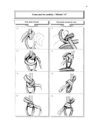 30




        Como atar los cordeles – Método “A”
         Como atar los cordeles – Método “A”


Visto desde el frente            Visto desde su punto de vista
 