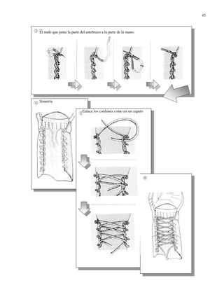 45



El nudo que junta la parte del antebrazo a la parte de la mano:




Simetría

                            Enlace los cordones como en un zapato
 