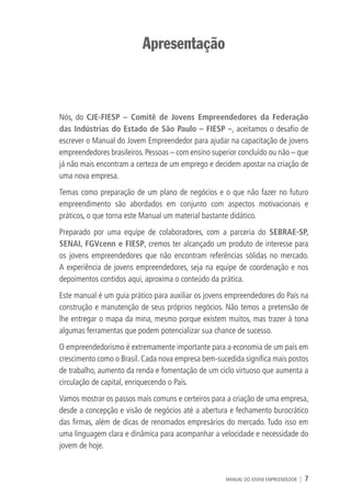 Manual do Jovem Empreendedor