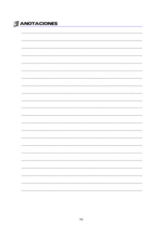 ANOTACIONES
.....................................................................................................................................
.....................................................................................................................................
.....................................................................................................................................
.....................................................................................................................................
.....................................................................................................................................
.....................................................................................................................................
.....................................................................................................................................
.....................................................................................................................................
.....................................................................................................................................
.....................................................................................................................................
.....................................................................................................................................
.....................................................................................................................................
.....................................................................................................................................
.....................................................................................................................................
.....................................................................................................................................
.....................................................................................................................................
.....................................................................................................................................
.....................................................................................................................................
.....................................................................................................................................
.....................................................................................................................................
.....................................................................................................................................
.....................................................................................................................................
79
 