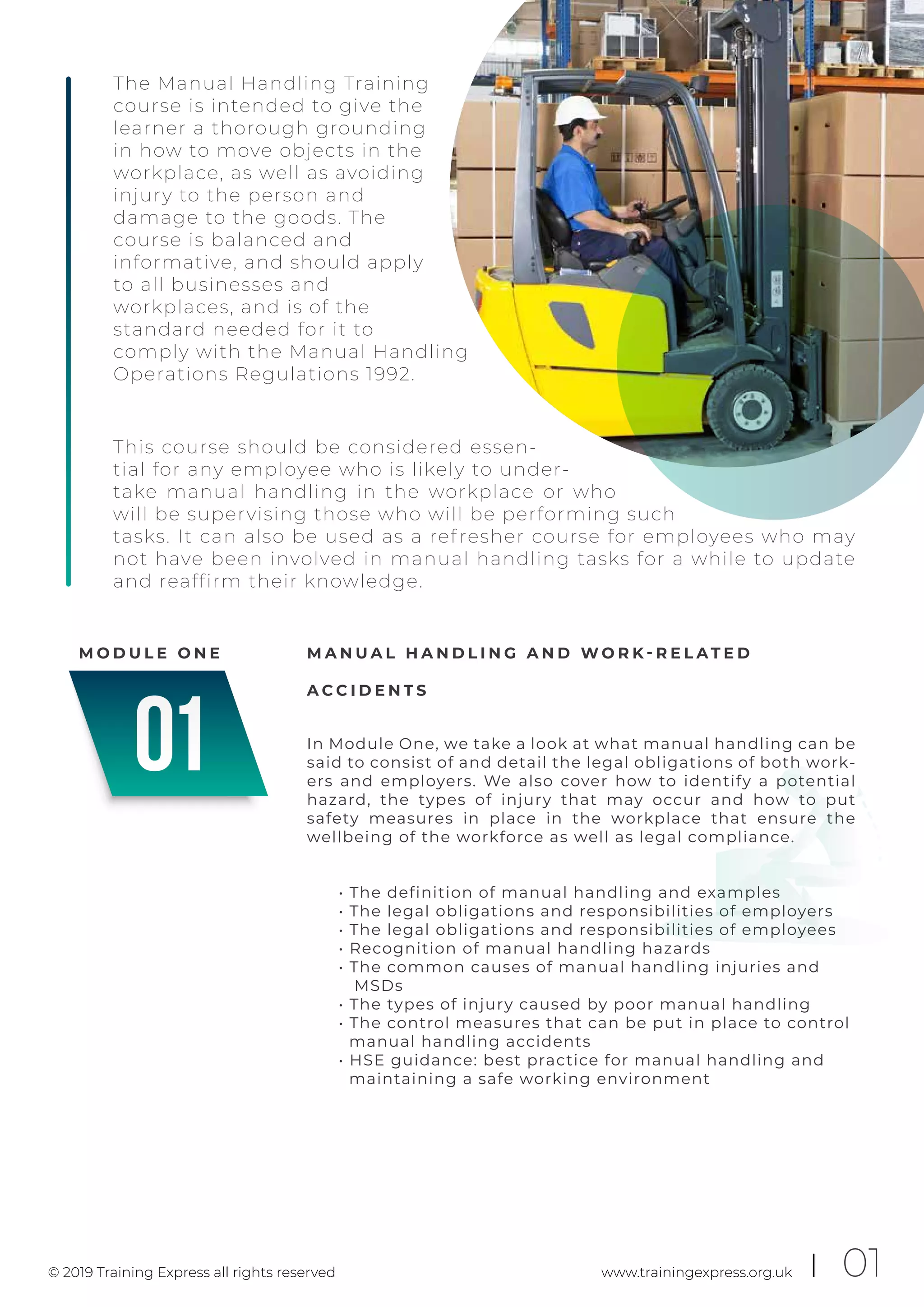 Manual Handling Training | PDF