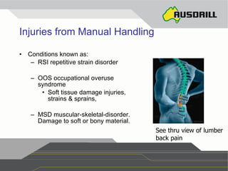 Msd Rsiu Manual Handling Ppt | PPT