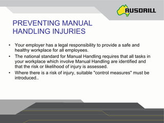 Has Handling Manual Handling Ppt | PPT