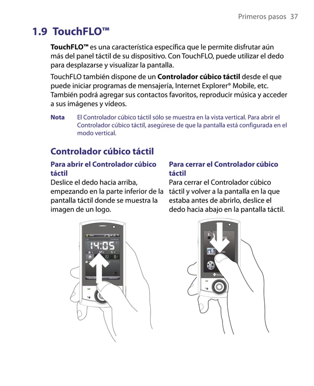 Manual PDA windows mobile