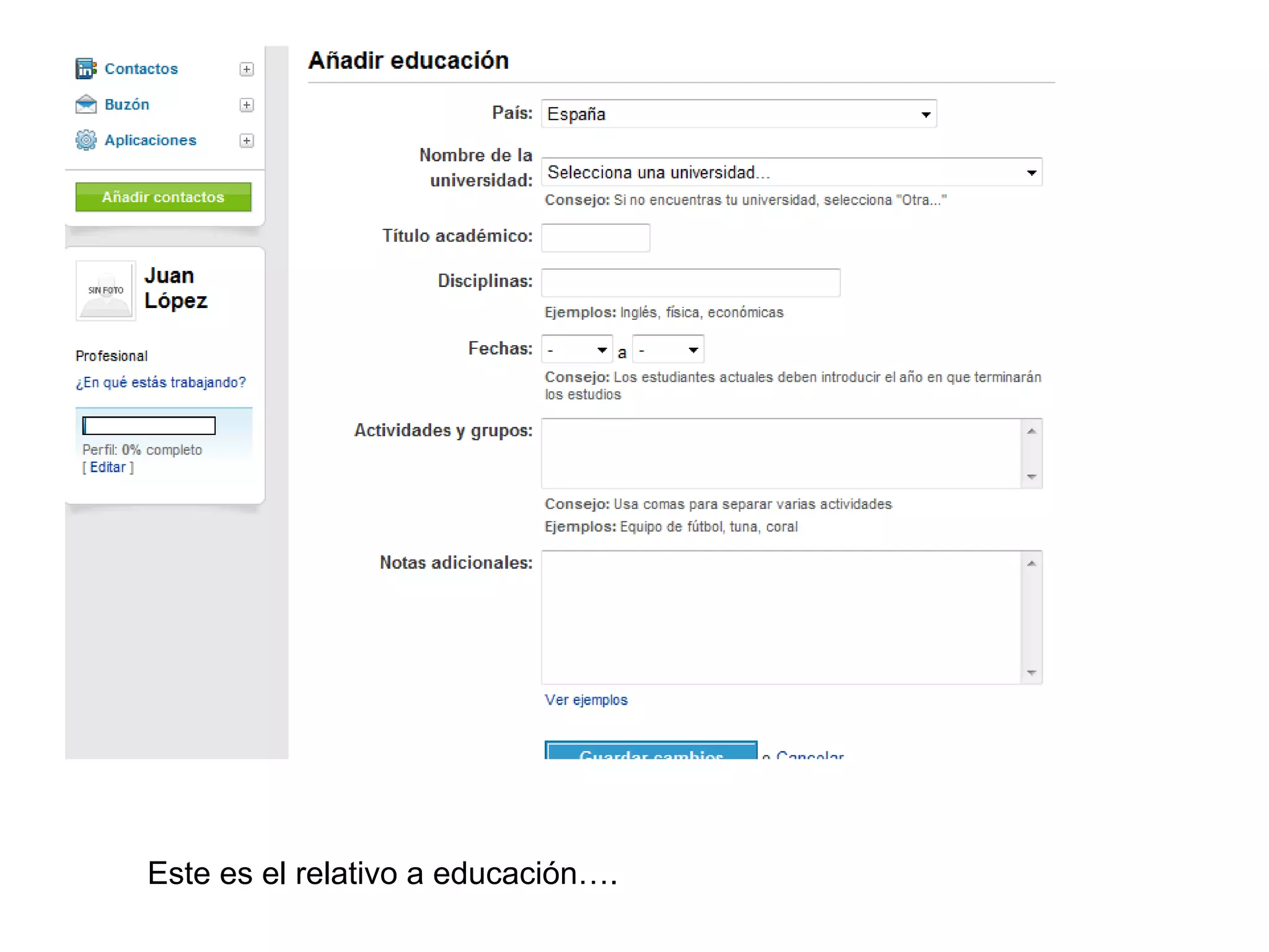 Este es el relativo a educación….
 