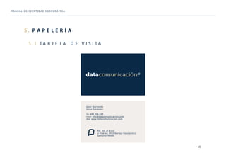 DATA Comunicación. Manual de identidad Corporativa