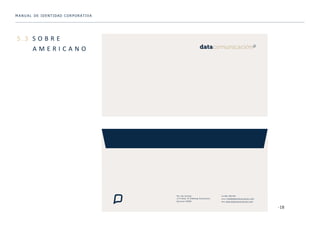 DATA Comunicación. Manual de identidad Corporativa