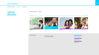 LINGUAGEM OI
ESTILO FOTOGRÁFICO
52
DIRETRIZES TÉCNICAS USO DE DEVICES COMPOSIÇÃO
ENQUADRAMENTO / ÂNGULO
LATERAL
PREFERENCIAL
SECUNDÁRIO
TERCIÁRIO
QUALIDADE PRIMÁRIA
Proximidade e ângulo
3/4
FECHADO ABERTO
FRONTAL 1/4
PREFERENCIAL
USO DE
DEVICES
 