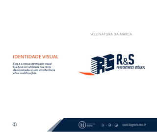 IDENTIDADE VISUAL
Esta é a nossa identidade visual
Ela deve ser utilizada nas cores
demonstradas e sem interferência
e/ou modificações.
www.kiagencia.com.br
ASSINATURA DA MARCA
5
 