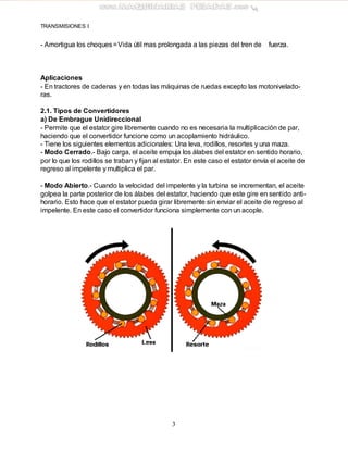 Manual mecanismos-hidraulicos-transmision-potencia-acoplamiento-convertidor-par-aplicaciones-componentes-ventajas