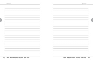 anotações

anotações

Constatamos que neste grupo está acontecendo:
( ) não preenchimento do número ideal mínimo de participantes;
( ) diminuição significativa e crescente do numero de participantes;
( ) variação muito intensa no número de participantes, com idas e vindas dos membros;
( ) outro(s) fenômeno(s). Explicar:

Nossa(s) hipótese(s) para o que está ocorrendo é(são) a(s) seguinte(s):

Solicitamos um contato imediato para discutirmos o ocorrido e tomarmos providências cabíveis para a superação dos
problemas indicados.

........................................., / / .
(município)

(data)

Assinatura e nome dos bolsistas:

254

Manual de ajuda e suporte mútuos em saúde mental

Manual de ajuda e suporte mútuos em saúde mental

255

 