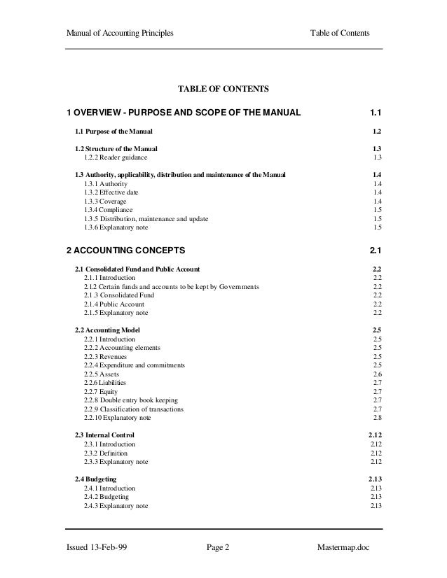 Manual ofaccounting