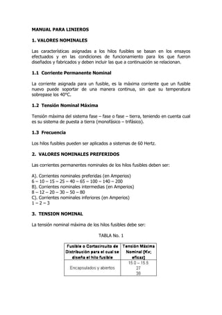 Manual para Linieros