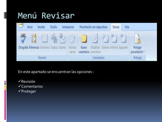 EdiciónMenú InsertarEn este apartado se encuentran las opciones :Tablas