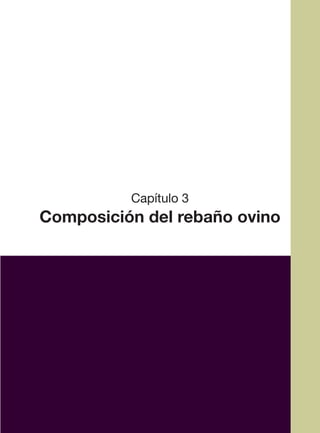 19
Capítulo 3
Composición del rebaño ovino
 