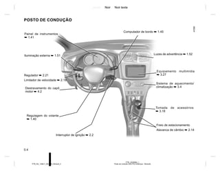 Jaune Noir Noir texte
0.4
PTB_UD58984_1
Poste de conduite (X52 Ph2 Amérique - Renault)
PTB_NU_1298-7_X52PH2_Renault_0
POSTO DE CONDUÇÃO
Painel de instrumentos
➥ 1.41
Luzes de advertência ➥ 1.52
Regulador ➥ 2.21
Limitador de velocidade ➥ 2.18
Destravamento do capô
motor ➥ 4.2
Iluminação externa ➥ 1.51
Regulagem do volante
➥ 1.40
Interruptor de ignição ➥ 2.2
Sistema de aquecimento/
climatização ➥ 3.4
Equipamento multimídia
➥ 3.27
Freio de estacionamento
Alavanca de câmbio ➥ 2.14
Tomada de acessórios
➥ 3.18
Computador de bordo ➥ 1.45
 