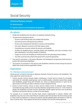 Manual on The Rights of Persons with Disabilities (RPWD) Act, 2016 | PDF